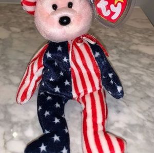 Spangle error tag beanie baby